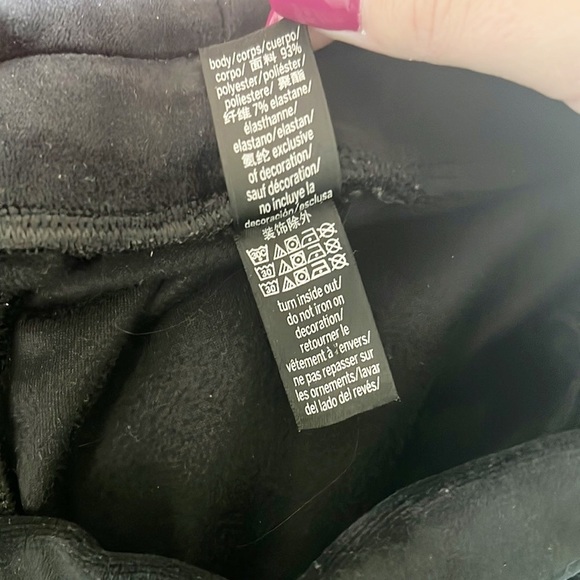 Victoria's Secret On Point Black Velour Jogger Style Sweatpants - Picture 11 of 12